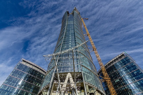 Budynek B zrealizowany Warsaw Spire 